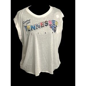 Tennessee Titans Wear by Erin Andrews Women's Large Sleeveless Shirt NFL NWT